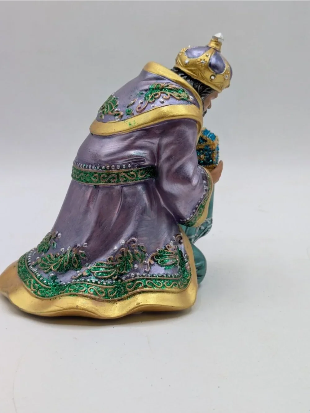 King Balthazar Figurine Hawthorne Village Jeweled Nativity Collection Resin 5